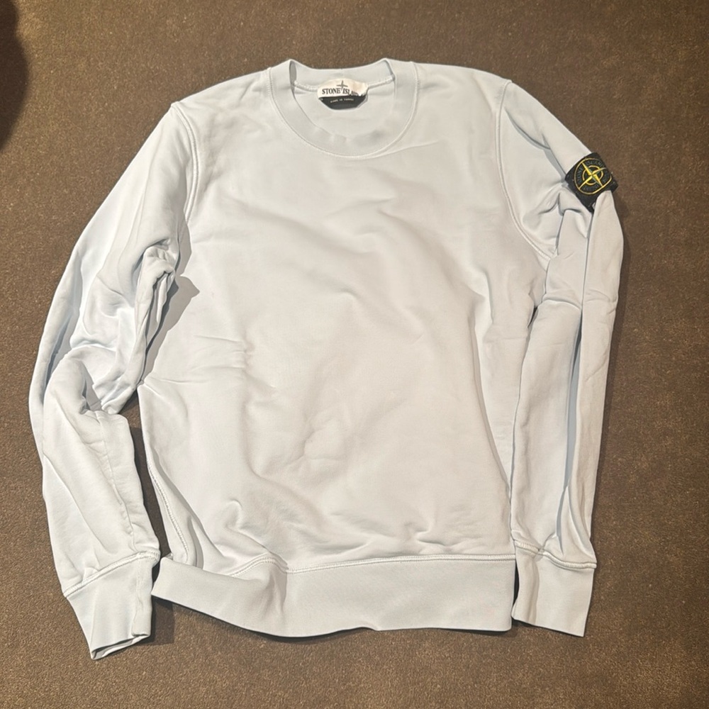 Blue Stone Island Crewneck